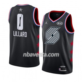 Camiseta Hombre Portland Trail Blazers Damian Lillard 0 2019 All-Star Jordan Brand Negro Swingman